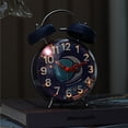 thumbnail image 3 of Cute Alarm Clock for Heavy Sleepers with Backlight, Metal 4 Inches Twin Bell Battery Operated Alarm Clocks, 3 of 7