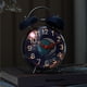 thumbnail image 3 of Lindo reloj despertador for personas que duermen mucho con luz de fondo, relojes despertadores de metal de 4 pulgadas con doble campana que funcionan con pilas, 3 of 7