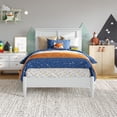 thumbnail image 2 of Lit Plateforme Bas en Bois Massif Charlotte Simple en Blanc, 2 of 13