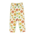 thumbnail image 4 of Naloa Colorful Lemons Print Women’s Ultra-Soft Comfy Pajama Lounge Pants with Pockets & Drawstring, 4 of 8