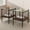 Brown/Transparent, variant on MOONMISS 2 Pack Rectangle End Table, Tempered Glass Top Side Table with MDF Frame, Modern Transparent Glass Accent Table for Living Room, Bedroom, Home Decor, Black