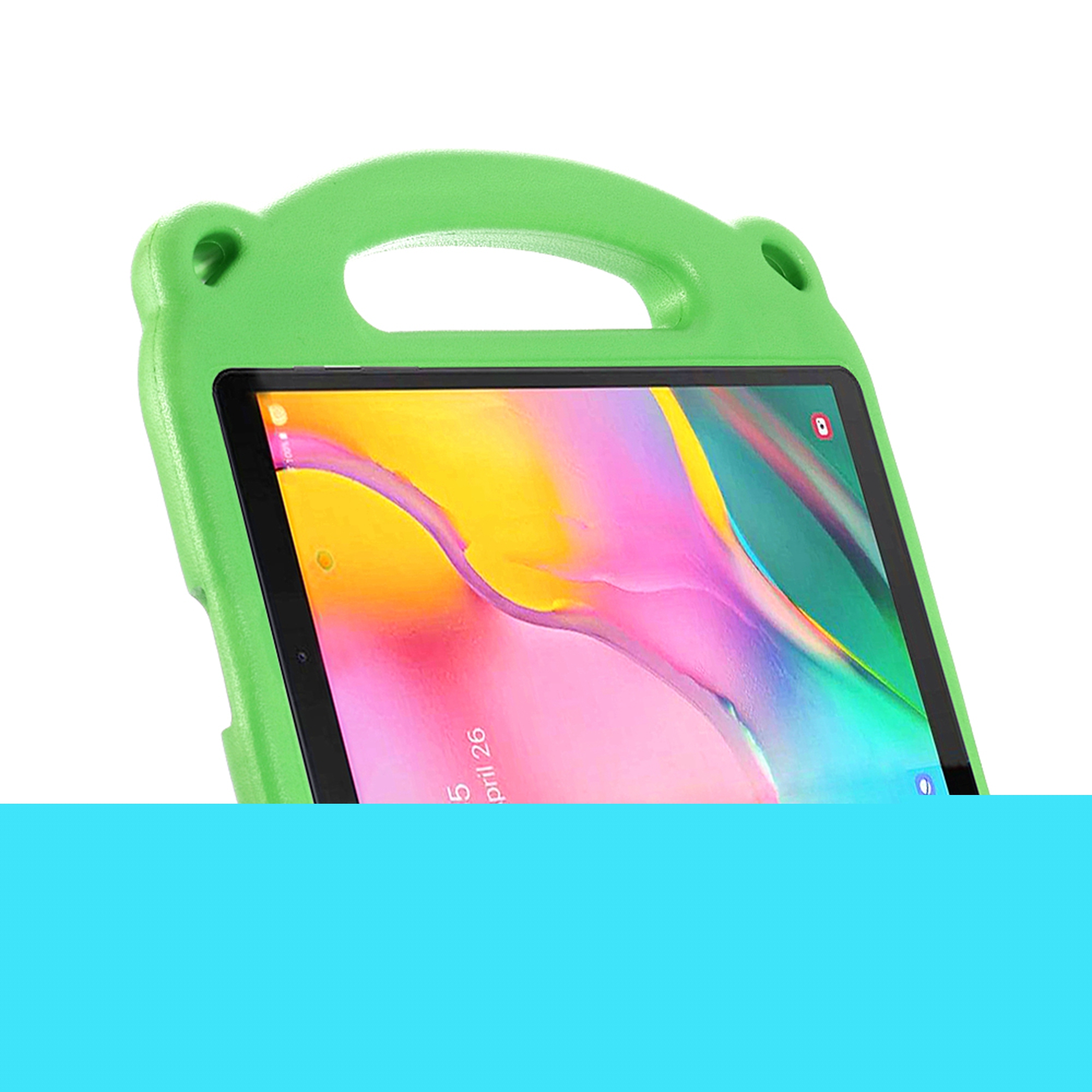 thumbnail image 6 of Dteck Kids Case For Samsung Galaxy Tab A 10.1 2019 SM-T510/T515 2019 model, Shockproof Light Weight Handle Stand Case EVA Foam Protective Cover,Green, 6 of 9