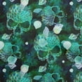 thumbnail image 1 of oneOone Viscose Chiffon Dark Green Fabric Skull Craft Projects Decor Fabric Printed By The Yard 42 Inch Wide, 1 of 5
