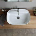 thumbnail image 3 of Nameeks Scarabeo 1802-One Hole Scarabeo Glam 23" Rectangular Ceramic Vessel Bathroom Sink, 3 of 4