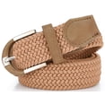 thumbnail image 4 of Mio Marino Braided Stretch Belt - Fabric Woven Belt - Casual Weave Elastic Belt for Men and Women, 4 of 5