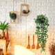 thumbnail image 4 of Plantas verdes artificiales sauce ratán colgante hojas de hiedra decoración de fiesta (A) JShteea Libre de BPA, 4 of 8