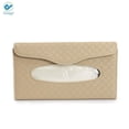 thumbnail image 6 of Deago Car Tissue Holder Sun Visor Tissue Holder Car Visor Napkin Holder PU Leather Backseat Tissue Case for Car/Truck (Beige), 6 of 7