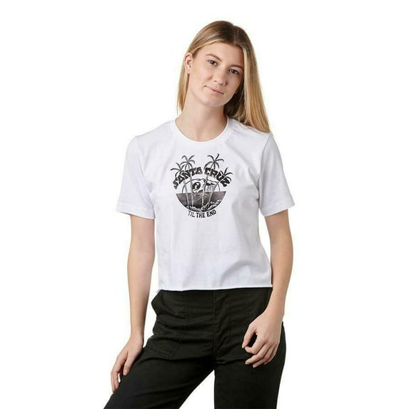 Santa Cruz Women's Horizon Crop Boyfriend Shirt (Small)