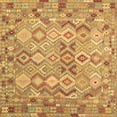 thumbnail image 1 of Ahgly Company Indoor Square Southwestern Brown Country Area Rugs, 3' Square, 1 of 4