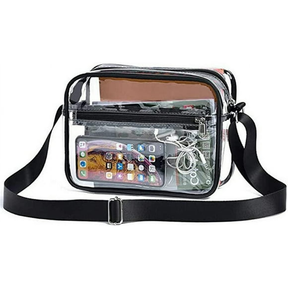 UTAH-Clear Crossbody Messenger Shoulder Bag,Clear Crossbody Purse Bag,Stadium Approved Clear Purse Bag,Transparent Purse Bag,Sports Fan Handbags Purses,Transparent Clutch Clear Purse for Concerts, Sp