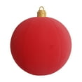 thumbnail image 4 of 23.62 Inch Giant Velvet Christmas Inflatable Balls Ornament Flocked Xmas PVC Inflatable Flocked Ball Ornaments for Christmas Holiday Outdoor Blow up Yard Decor, 4 of 5