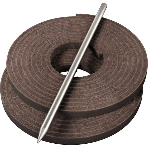 TOFL Baseball Glove Lace Repair Kit 2 Leather Laces Lacing Needle Brown 72" x 3/16"