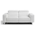 thumbnail image 2 of Whiteline Modern Living White Augusto Contemporary Top Grain Italian Leather Loveseat, 2 of 2