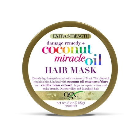 OGX Extra Strength Damage Remedy + Coconut Miracle Oil Hair Mask, 6 (Best Hair Oil Mask)