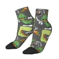 thumbnail image 2 of Bingfone Cartoon Dinosaurs Design Patterned Men'S Women'S Casual Cotton Socks, 2 of 9
