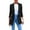 Black, variant on Blazers for Women Hemlock Casual Pocket Office Blazer Draped Front Cardigan Jacket Work Suit Womens Blazer