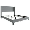 thumbnail image 6 of Home Design Niles Twin Upholstered Panel Bed Frame with Wingback Headboard and Foam-Padded Support, Gray, Easy Assembly, 6 of 11