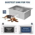thumbnail image 1 of GloryStar Top Mount Single Bowl Kitchen Sink, Drop-In Stainless Steel Design, 1 of 8