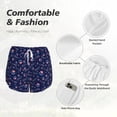 thumbnail image 4 of Rateoe Bone And Star For American Printed 2 in 1 Women's Workout Shorts for Athletic Gym Running Shorts with Phone Pockets-Large, 4 of 7