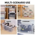 thumbnail image 2 of Citylife 24L Clear Plastic Storage Bins with Lids Stackable and Nestable Storage Boxes with Lids Large Plastic Storage Containers for Garage, Closet,, 2 of 7