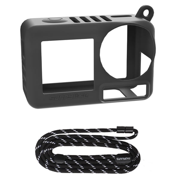 Cubierta La Cámara Lanyard Case Protección Silicona Con Estuche Deporte A Prueba Choque Arañazos para OSMO Action 5 Pro Accesorios