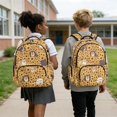 thumbnail image 4 of FKELYI Kids School Backpack for Boys Girls Sunflower Cartoon Dog Print 17 inch Schoolbag Lightweight Casual Daypack with Multi-Pockets for Elementary Student, 4 of 7