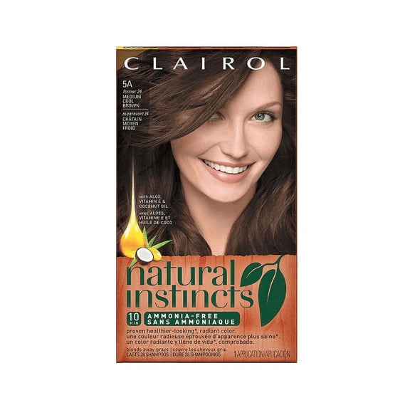 Clairol Natural Instincts Hair Color, 5A Medium Cool Brown, 1 Ea..