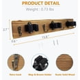 thumbnail image 4 of Yuarrent Colgador de almacenamiento de fregonas de montado en la pared elegante baño cepillo de cocina bola de baño organizador escoba Almacenamiento y organización del hogar, 4 of 6