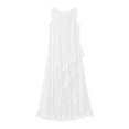thumbnail image 4 of Blmnix Elegant Dresses for Women Tank Dress Peplum Flowy Dresses Petticoat Crew Neck Maxi Sleeveless White Adaptable Casual Dresses L, 4 of 6