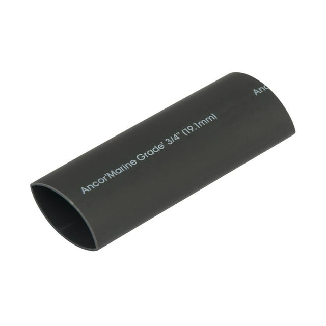 Ancor Heat Shrink Tubing 306103 Marine Grade; 3/4 Inch Diameter; 3 Inch Length; -40 Degree Fahrenheit To 230 Degree Fahrenheit Operating Temperature; 3 1 Shrink Ratio; Black