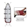 thumbnail image 5 of HELLHERO Butterfly Iron Pad Board Cover Polyester Fabric Hook and Loop Fasteners with Easy Installation Anti-Scorch 15x54 Inch Elastic Edges Adjustable, 5 of 6