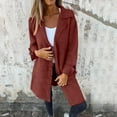 thumbnail image 2 of YDFCWXW Womens Jackets Casual Single Hooded Jacket Lapel Neck Long Sleeve Solid Color Blazers for Women 2025 , S, 2 of 6