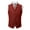 Red, variant on Mens Vintage Suit Vest Notch Lapel Dress Waistcoat Western Cowboy Vest Red L(L)