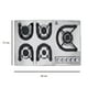 thumbnail image 2 of Combo parrilla SUPRA 5 quemadores en Acero 5Q-EA con campana Cristal Curvo CC-90-AC para pared, 2 of 5