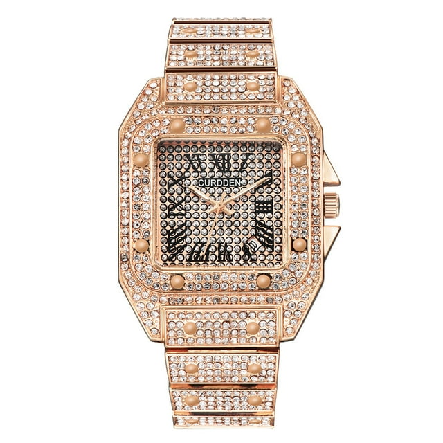 Xihbxyly Ventas hoy El calendario de la pulsera y la correa del acero y negocios de modalidades y diamantes