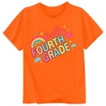 thumbnail image 3 of Ruiwill 4Th Grade Shirt Girl Summer Breathable Fourth Grade Letter Print Outfit Crew Neck Short Sleeve Kids Tops Size 3-4 Years, 3 of 3
