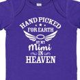 thumbnail image 4 of Inktastic Handpicked for Earth by My Mimi in Heaven with Angel Wings Boys or Girls Baby Bodysuit, 4 of 5