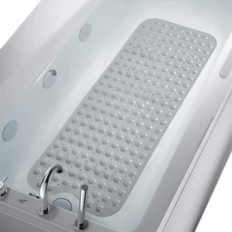 Suptree Non-Slip Bathtub Mat with Suction Cups, Gray photo 1
