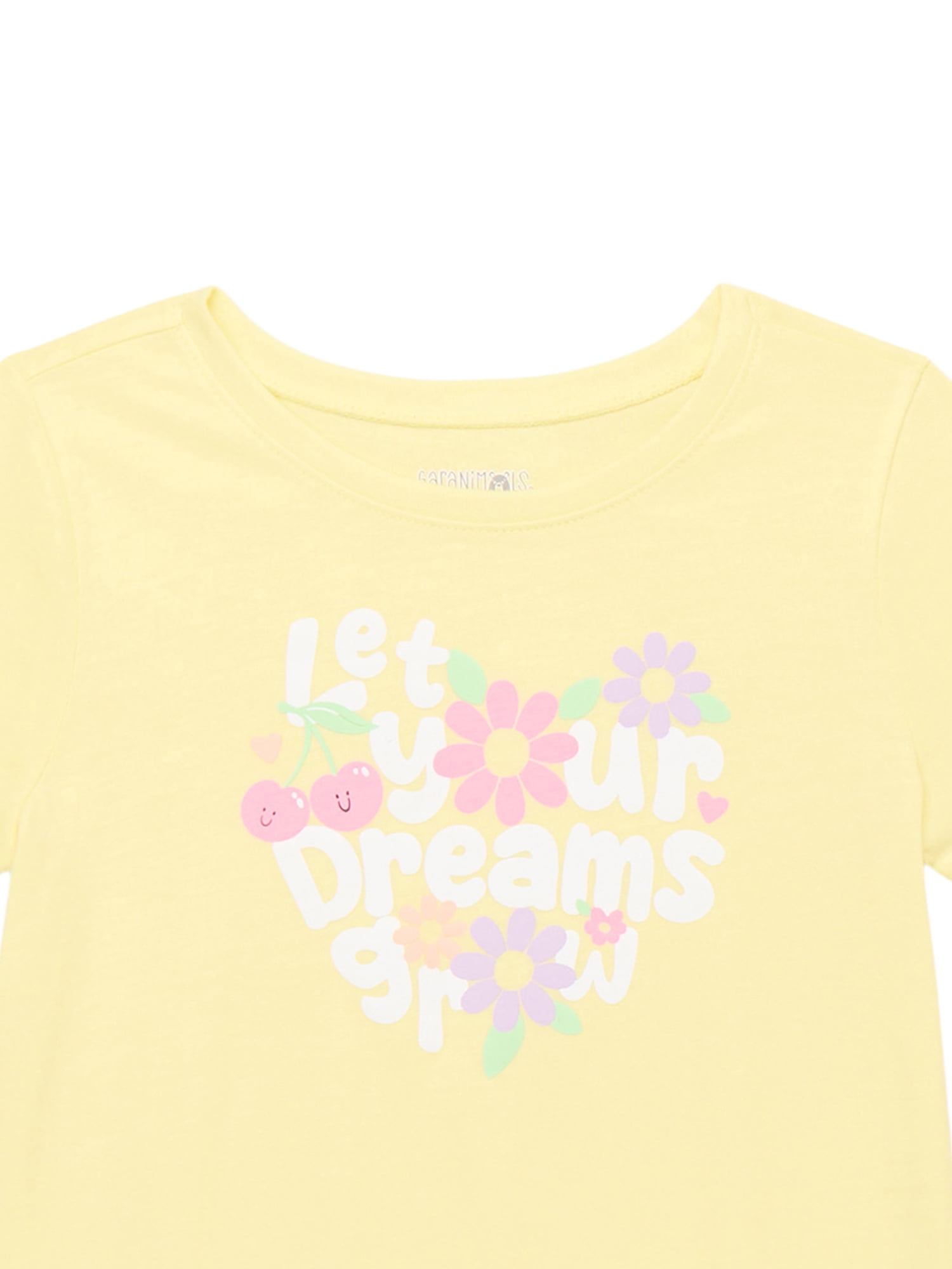 Garanimals Toddler Girls Graphic Tee with Short Sleeves, Sizes 18M-5T
