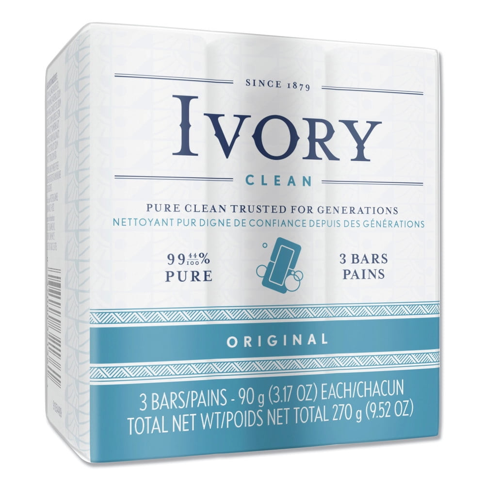Ivory Bath Soap, White, 3.1 Oz Bar - Walmart.com