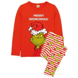 Dr.Seuss The Grinch One suit Christmas Family pyjama jumpsuit hooded  footless BN