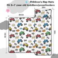 thumbnail image 5 of Monster Cartoon Truck White Pattern Teens Toddler Nap Mat with Pillow, Sleeping Mat Bag for Preschool Daycare 50"x20", 5 of 6