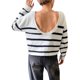 thumbnail image 2 of Suéter Corto de Cuello Redondo para Mujer, Larga, Tejido Grueso, Estilo Jersey, Ideal para Otoño Azul y M, 2 of 7