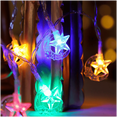 thumbnail image 1 of Serie navideña decorativa luz led 28 luces luna estrella, 1 of 3