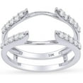 thumbnail image 2 of Divine Creation 2.00 Ct Round Cut White Diamond Enhancer Guard Wrap Ring 925 Sterling Silver For Women's 14K White Gold Plated -.8.5, 2 of 4
