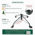 thumbnail image 3 of Soporte para árbol de Navidad ELFJOY Iron Metal de 25,6 cm con ruedas, 3 of 12