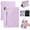Purple, variant on Dteck Crossbody Handbag Case for iPad Air 11 inch M2 (2024) Air 6th Generation, Folio Stand PU Leather Hand Strap Cover Crossbody Case w/Pencil Holder Card Slots Wallet Carrying Sleeve Bag Case, Pink