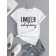 thumbnail image 1 of Letter Printed Causal Round Neck T-shirt, Short Sleeves Sports Running Tops, Women's Activewear, 1 of 8