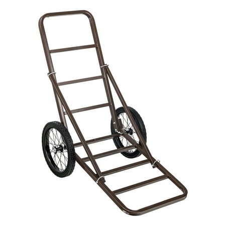 KFFKFF Game Carrier 300 LBS Load Foldable Hunting Cart Large Rubber-Wheeled Deer Hauler with Comfort Grip Handle Durable Outdoor Equipment Trolley for Hunting Fishing and Trails