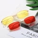 thumbnail image 3 of hombres mujeres vintage rectángulo gafas de sol gafas de sol de metal gafas de sol pequeñas ovaladas de las mujeres gafas de sol uv400 clásico de la lente transparente gafas de la marca sombras, 3 of 4